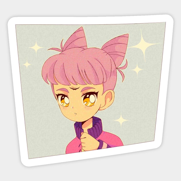 90s anime art style Sticker by kuroneko777